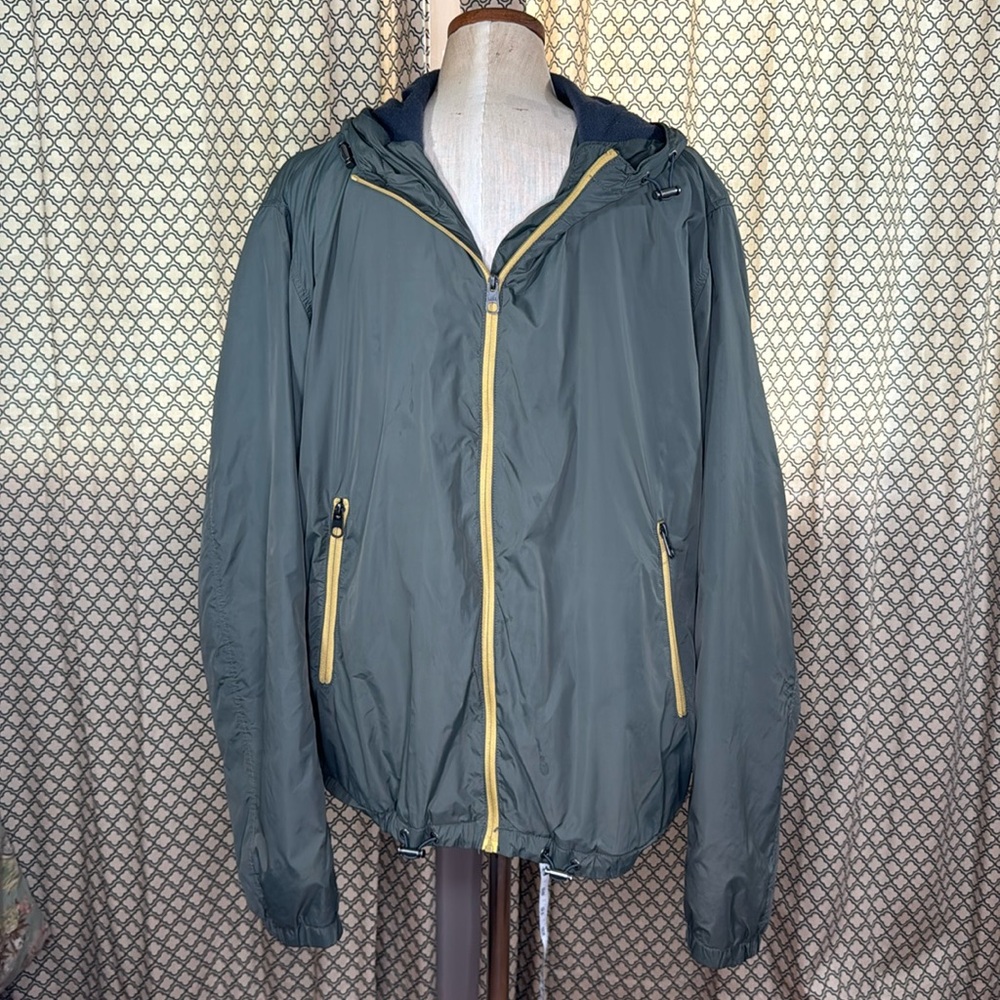 H&M L.O.G.G. Hooded Military Green Jacket